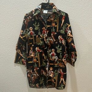 Original Cowboy Pajamas Ladies Nightshirt S